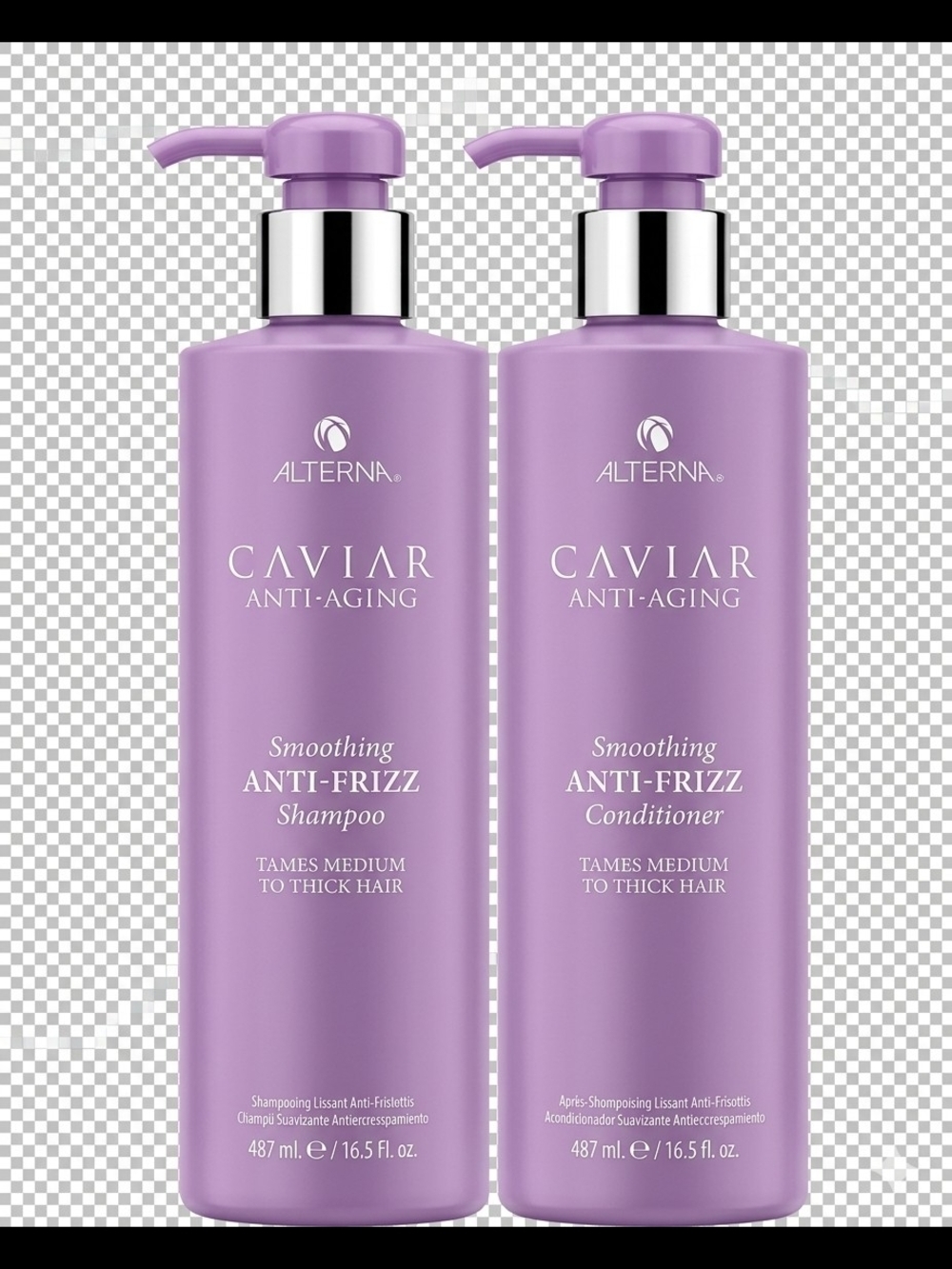 Caviar Anti-Aging Smoothing Anti-Frizz Shampoo & Conditioner - Lavender